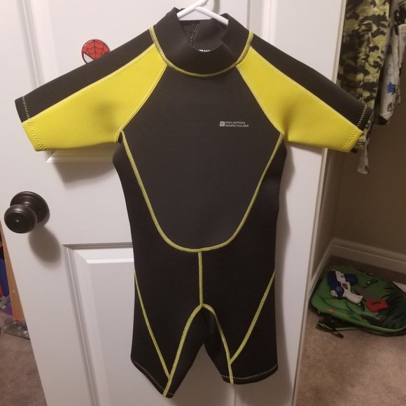 NEW - Mountain Warehouse Junior Shorty Wetsuit Soft Yellow, 7-8 Yrs - Picture 1 of 4